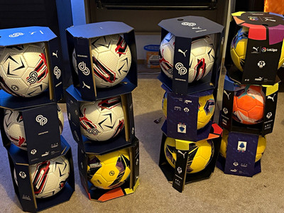 PUMA Serie A TIM FIFA Quality Size 5 Match Soccer Ball Yellow/Multicolor TPU