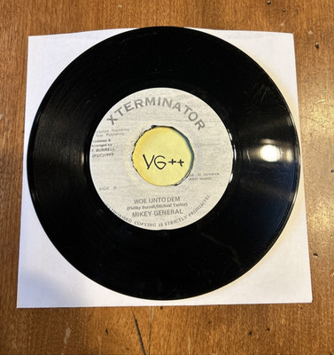 MIKEY GENERAL ''WOE UNTO DEM'', 7'', (Vinyl) REGGAE DANCEHALL DUB PISCES VG++