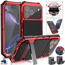 Fr iPhone 17 Pro Max Life Waterproof Dustproof Metal Case Full Screen Lens Cover