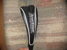 slightly used Tour Edge High Performance Driver Headcover Black / Tan