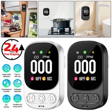 Portable LCD Screen Carbon Monoxide CO Detector Temp Humid Indoor Air Quality