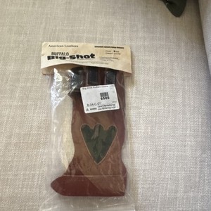 Big-Shot Leather 3 Finger Archery Glove, Large, Brown/ black Ambidextrous