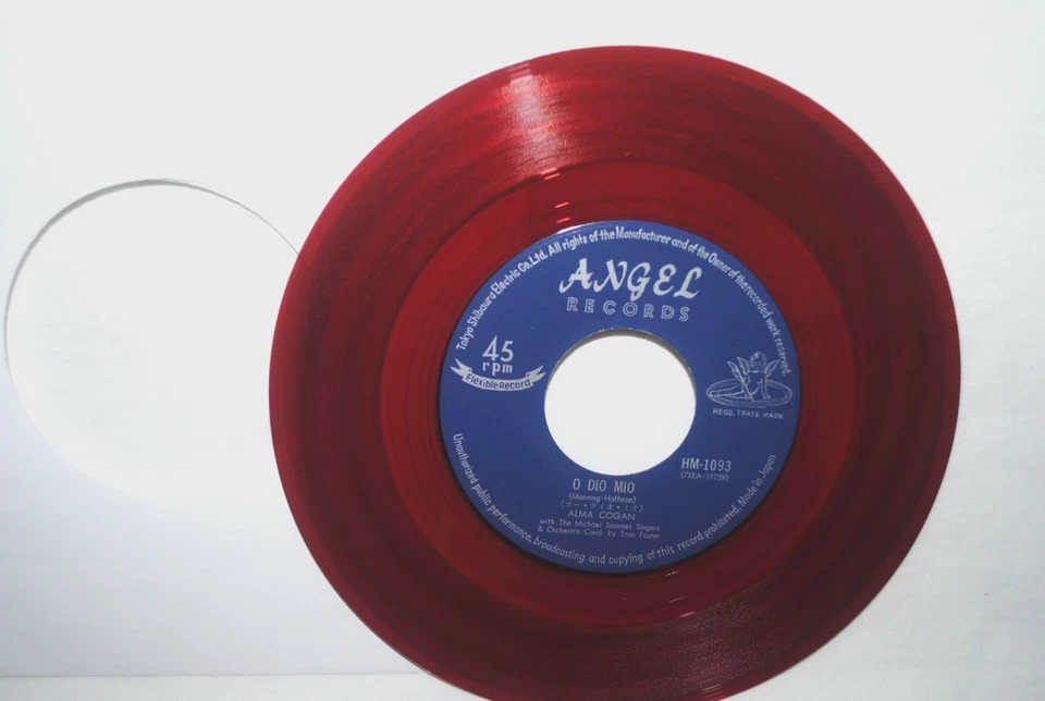 Alma Cogan, DREAM TALK / O DIO MIO, 45 rpm record, RED VINYL VG/VG+ Angel, JAPAN Foto 2 de 3