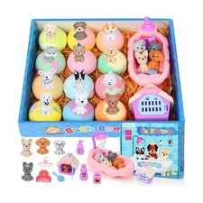 Bath Bombs for Kids with Toys Inside for Girls Boys, 12 Pack Kids Bath Bombs ...