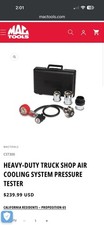 Mac Tools Cst300 Large Truck Coolant Pressure Tester Mac Tools Cst300 Large Truck Coolant Pressure Tester