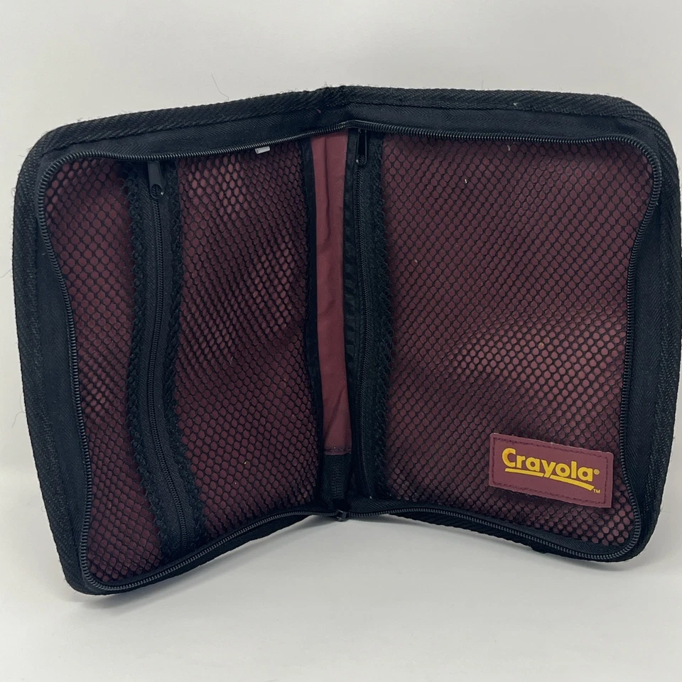 Estuche blando vintage Crayola Marker con bolsillos de malla con cremallera púrpura Foto 4 de 4