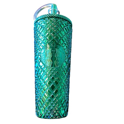 Starbucks x Wicked Emerald City Tumbler Keychain Mini Cup Charm Diamond Studded