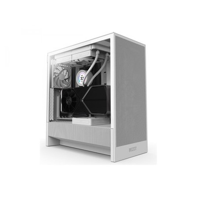 NZXT H series H5 Flow Mid tower E-ATX Seitenteil mit Fenster gehärtetes Glas