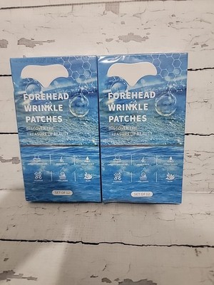 Forehead Wrinkle Patches,  24Pcs with Aloe, Collagen, Vitamin E - New In Box