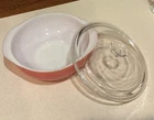 Vintage PYREX Pink Bubblegum Flamingo Mixing Bowl 024 2 Quart W/Pretty Lid