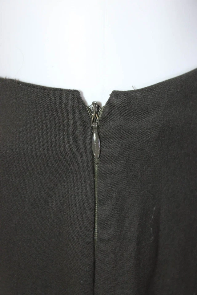 Calça Piazza Sempione Feminina Monia Perna Fina Plissada Cintura Alta Marrom Tamanho 8 - Imagem 4 de 4