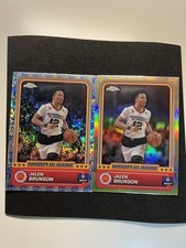 Lot of 2: Jalen Brunson,Chrome McDonald's Arch Logo & Mcflurry refractor💥 MVP📈