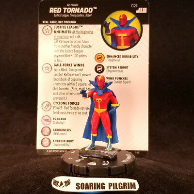RED TORNADO - 021 Uncommon DC Justice League Unlimited Heroclix Set #21