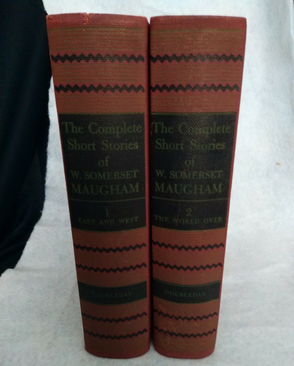 SOMERSET MAUGHAM COMPLETE SHORT STORIES 1952 Books red Black