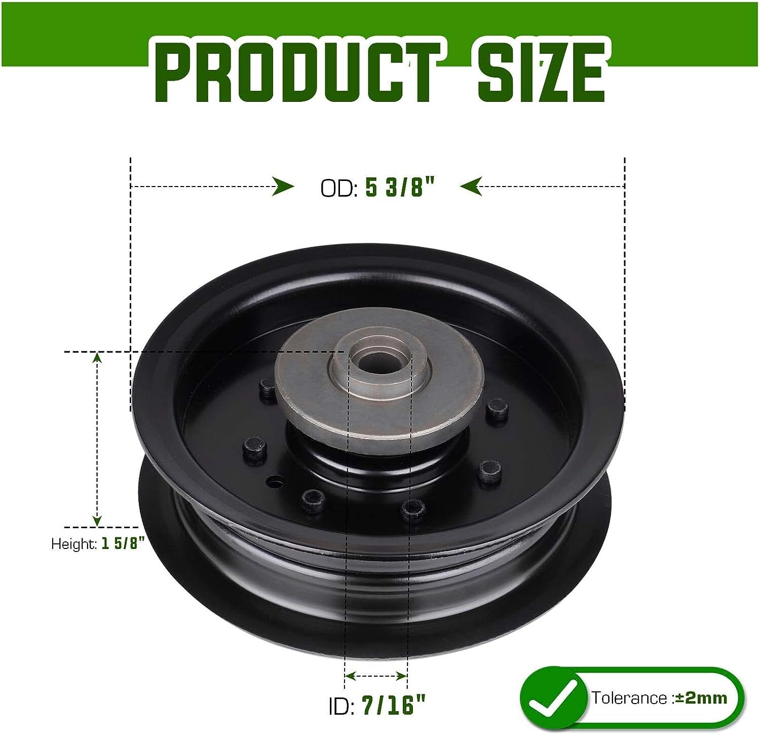 Pulley Idler For 46" 54" Mower Deck Craftsman YTS4500 Husqvarna LGT2654