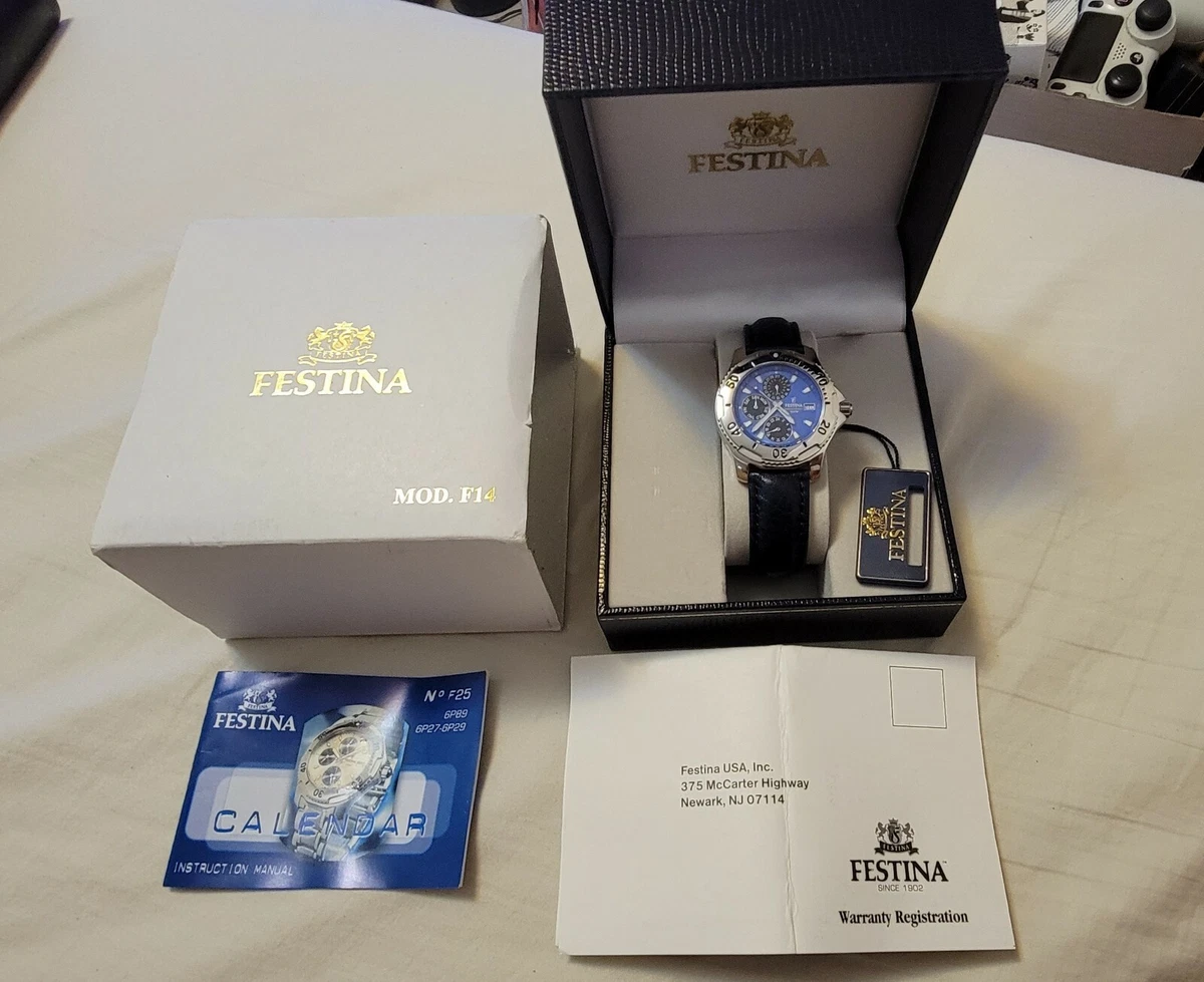 Festina watch blue sale