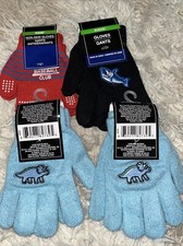 4 Pairs Of Kids Gloves New With Tags Dinosaur Shark Baseball
