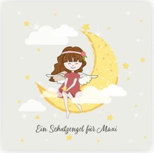 Kissen personalisiert mit deinem Name - 40 x 40 cm - Kuschelkissen - Schutzengel