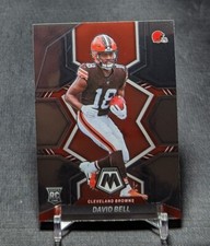 David Bell Rookie RC 2022 Mosaic Football Base Card #328 Cleveland Browns. rookie card picture