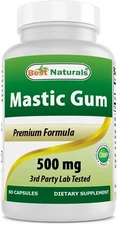 Best Natural Mastic Gum 500 mg 60 Capsules 