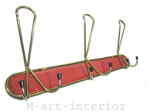 Garderobe Haken,50er Design,Perforated Coat Rack Mid Century Style Mategot 1950s - Bild 1 von 9