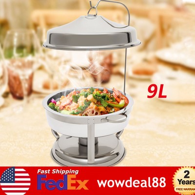 Buffet Chafing Dish Set 201 Stainless Steel Buffet Warmers Party Restaurants 9L