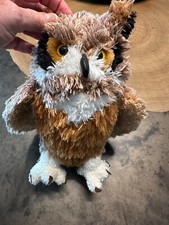 GREAT HORNED 10  OWL Stuffed Animal Douglas Cuddle Toys 1965