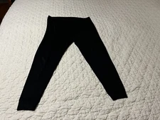 MENS LL BEAN BASE LAYER PANT LONG JOHNS SIZE XL BLACK 100% POLYESTER LIGHTWEIGHT