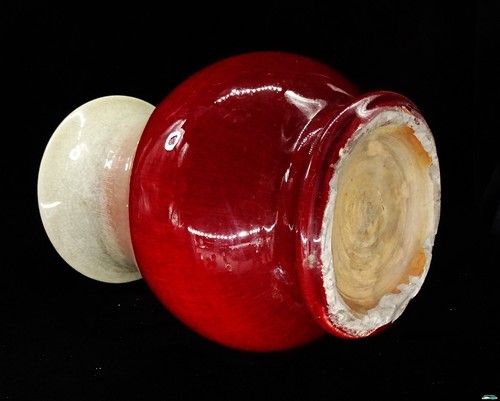 VASE ROUGE SANG DE BOEUF FLAMBE - PORCELAINE - CHINE QING 20° S - Photo 16 sur 20