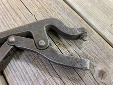 VINTAGE ANTIQUE BICYCLE ELDI DBGM PLIERS GERMANY FENDER HOLE TOOL CAST IRON USED