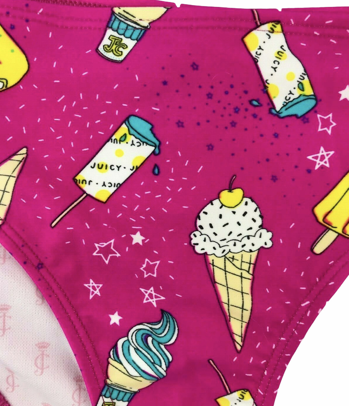 Juicy Couture NWT Juicy Couture Black Label 2Pc Ice Cream Bikini Swimsuit 16 image 7