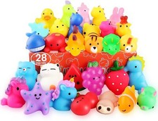 Squishies, 28 Pack Mochi Squishy Toys - Kawaii Cat Squishys Slow Rising Animals