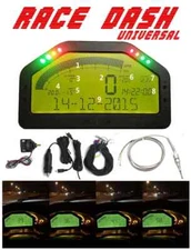 185x 102mm Car Race Dash Digital LCD Display Gauge Meter Full Sensor Set 9000RPM