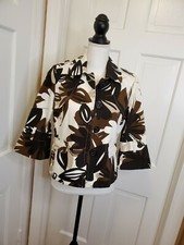 RAFAELLA PETITES FLORAL BLAZER Size Medium Petite
