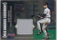 2002 Topps Gold Label MLB Awards Ceremony Relics Titanium John Smoltz CY Jersey