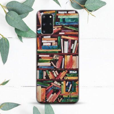 Vintage Old Library Shelf Books Case For Samsung Note 20 S20 S21 S22 S23 S24 FE