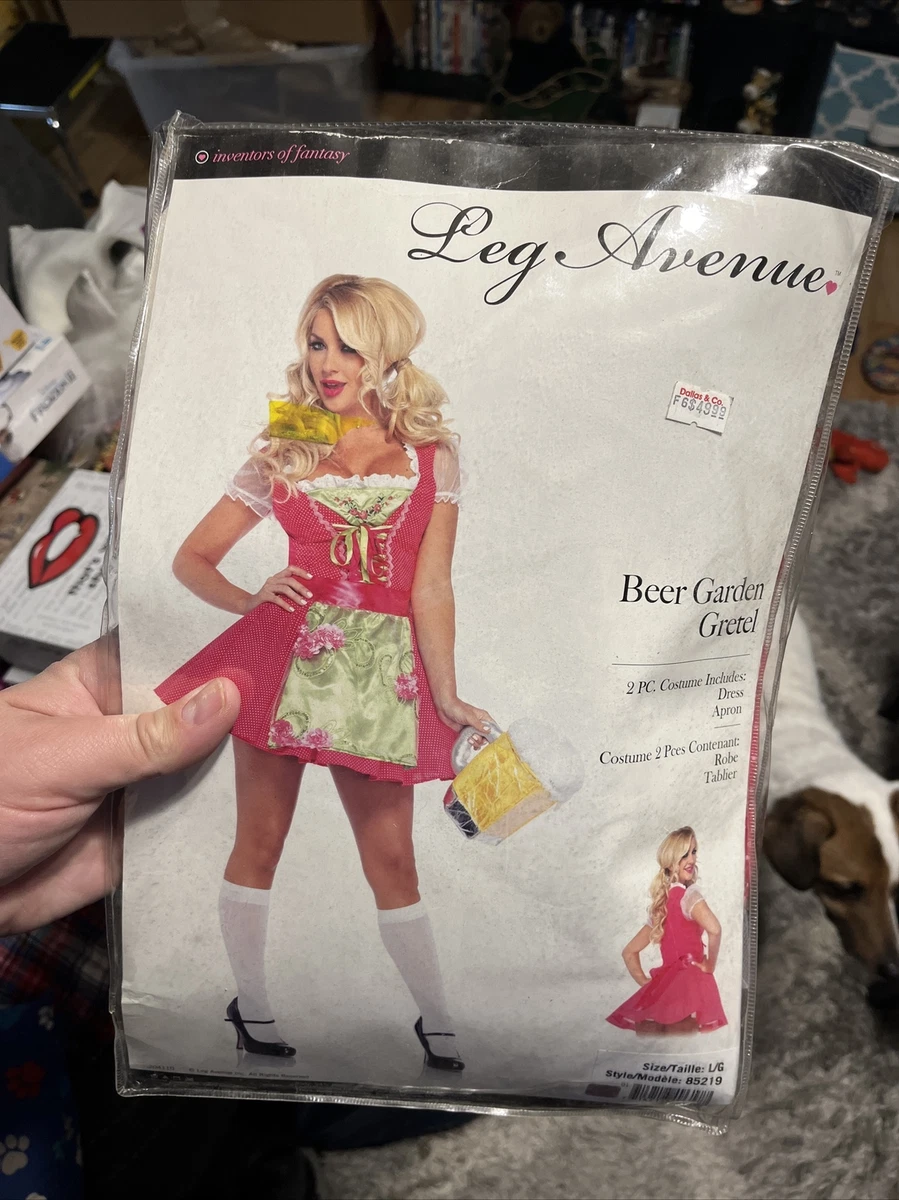 Beer Garden Gretel Costume for Women size Large New by Leg Avenue 85219