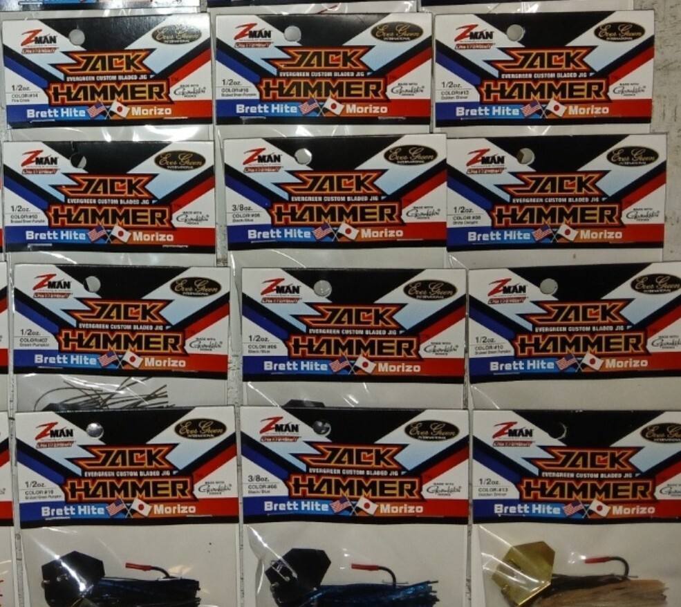 ❗️LOT OF 12❗️Z-MAN CHATTERBAIT JACKHAMMER Bladed Jigs Zman Lures 3/8 oz !