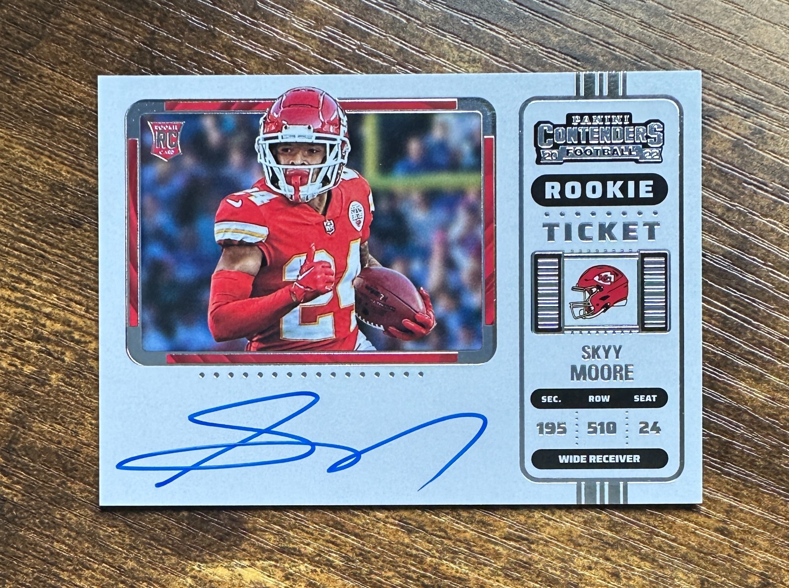 2022 Panini Contenders Rookie Ticket Auto #134 Skyy Moore #X8032