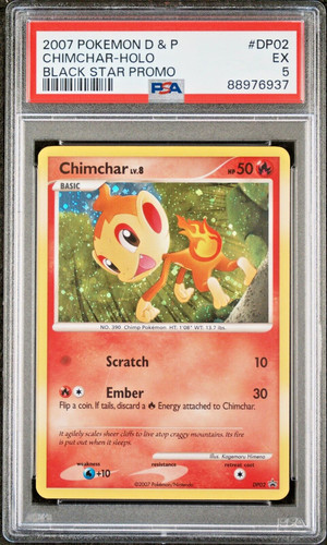Chimchar graded PSA 5 for sale on eBay