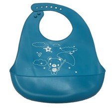 Silicone Bib Set - Adjustable Waterproof Bibs.