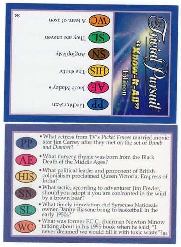 100 Trivial Pursuit Cards - You pick the edition! Genus and more! - Picture 41 of 67