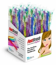 100pcs Pre-Pasted Toothbrush in Dispenser Box Individual Wrapped Xylitol Mint 
