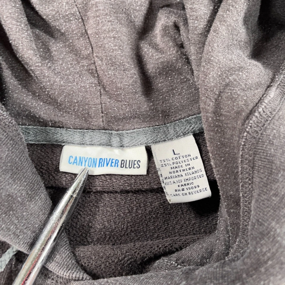 De Colección Canyon River Blues Sudadera con Capucha Para Hombres Grande Canguro Bolsillo Mínima Sudadera Y2K Foto 4 de 4