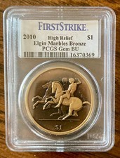 2010 British Virgin Is. Bronze Elgin Marbles PCGS Gem BU | High Relief
