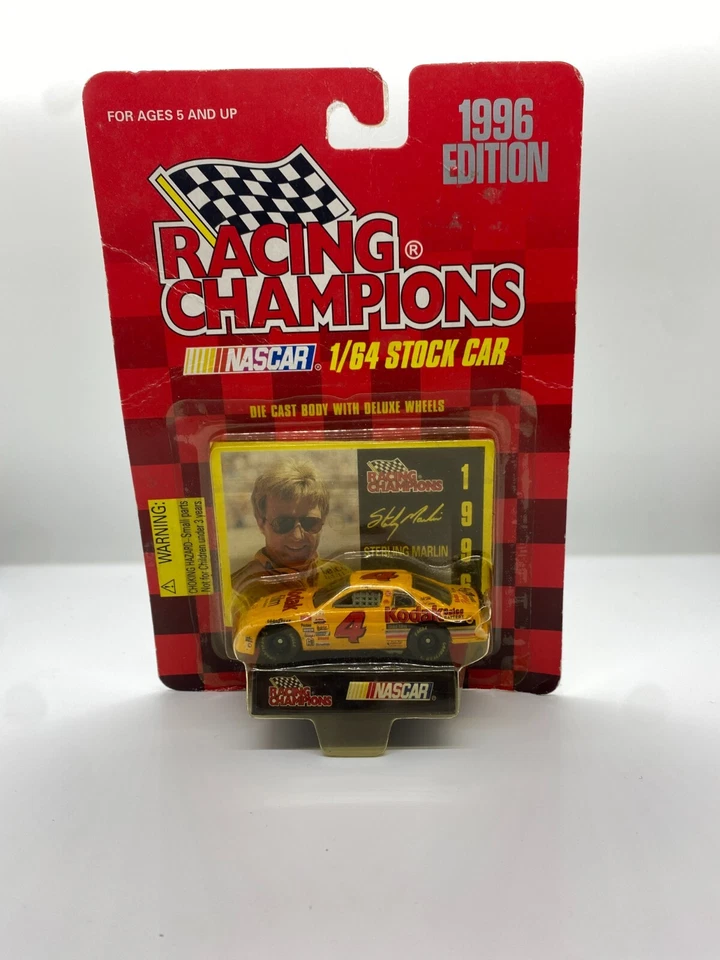 Coche fundido a presión Sterling Marlin 1996 Racing Champions 1:64 #4 Sterling Marlin Kodak Foto 2 de 2