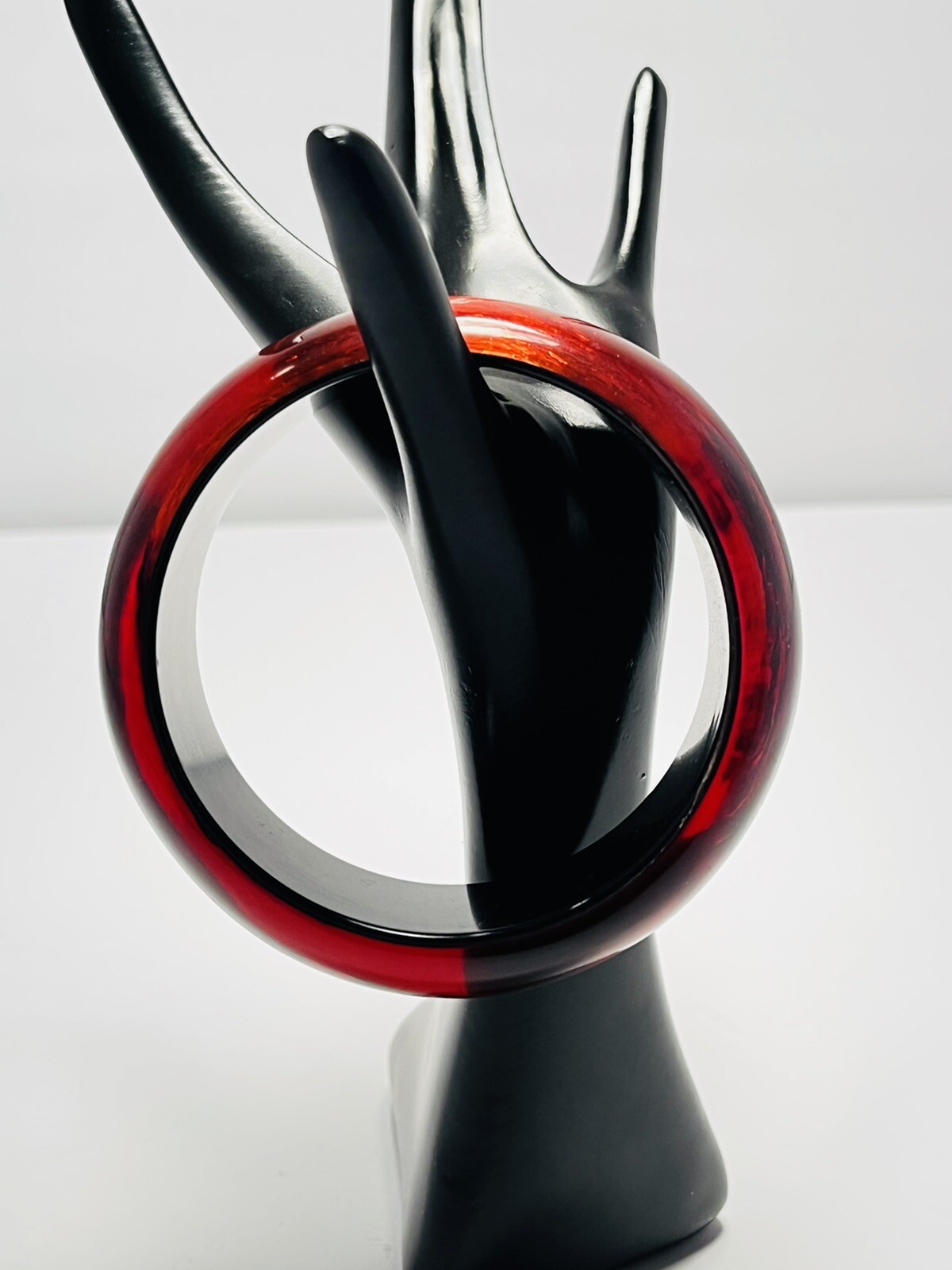 'Chunky Amber Bracelet Translucent Root Bear Visi… - image 11