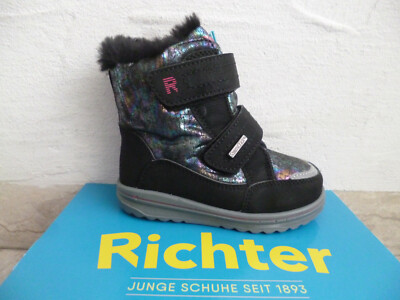 Richter Mädchen Stiefel Stiefeletten Boots Winterstiefel schwarz TEX Neu!