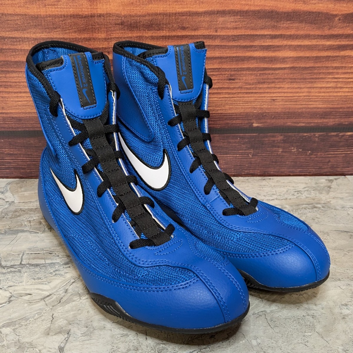 Nike Machomai 2 Mid Men's 7 Olympic Royal Blue Black Boxing Nike Machomai 2 Mid Men's 7 Olympic Royal Blue Black Boxing