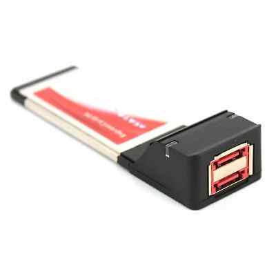 PCMCIA Expresscard 34 Express Card 34 Extern eSATA 2 Channel 2 Kanal